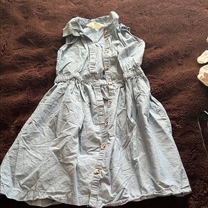 H&M Sky Blue Button-Down Kids Dress